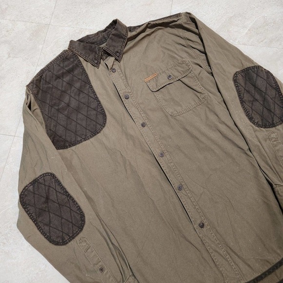 Legendary Whitetails Other - Legendary Whitetails Mans XL Button Shooting Hunting Quilted Padded Elbows Shirt